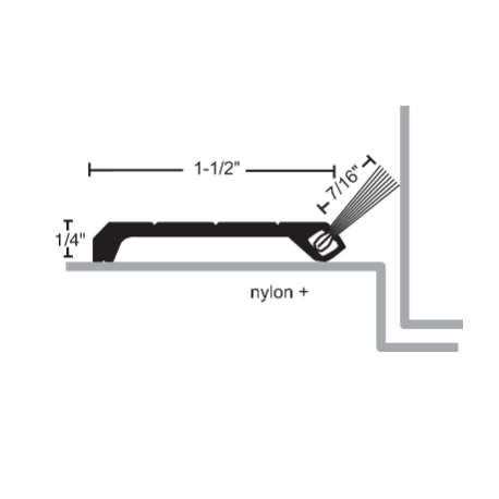 NGP 9706E Perimeter Seal Compatible with Parallel Arm Closers