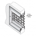 NGP FLDL-SG1-316SS Stainless Steel Fire-Rated Fusible Link Louver