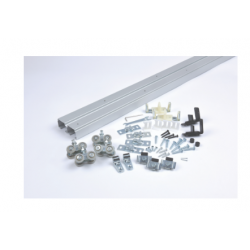 NGP SLAL-250-BP-2D Aluminum By-Pass, Top Mount Track System