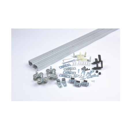 NGP SLAL-250-BP-4D Aluminum By-Pass, Top Mount Track System