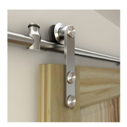 NGP SLSS2 Sliding Door Hardware, Stainless Steel Side Mount Round Track System