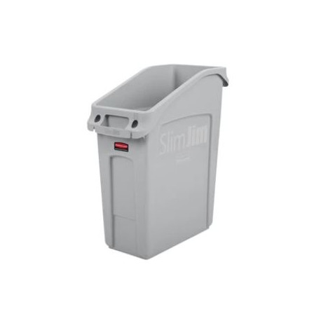Rubbermaid Commercial Products 2026695 Slim Jim Under Counter Containers, Gray