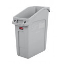 Rubbermaid Commercial Products 2026 Slim Jim Under Counter Container, Gray