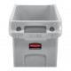 Rubbermaid Commercial Products 2026695 Slim Jim Under Counter Containers, Gray