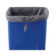 Rubbermaid Commercial Products FG356973BLUE Untouchable Recycling Square Container, 23 GAL, Blue