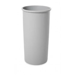 Rubbermaid Commercial Products FG354600GRAY Untouchable 22 GAL Round Containers, Gray
