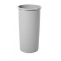 Rubbermaid Commercial Products FG354600GRAY Untouchable 22 GAL Round Container, Gray