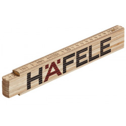 Hafele 002.80.213 Pocket Rule 2M Metric With Hafele Logo