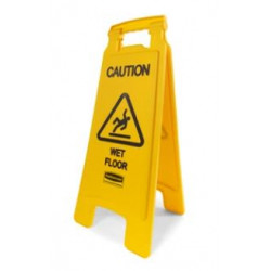 Rubbermaid Commercial Products FG611 "Caution Wet Floor" Sign, Yellow