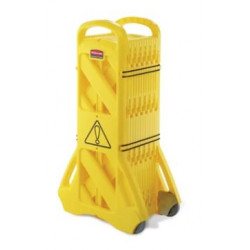 Rubbermaid Commercial Products FG9S1100YEL Mobile Barrier, 13 Feet, Yellow