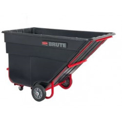 Rubbermaid Commercial Products FG1 Brute Rotomolded Tilt Truck, Heavy Duty, Black
