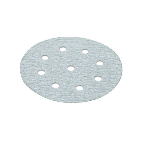 Hafele 005.33. Hook & Loop Abrasive Disc, 6", 9 Holes, Silicon Carbide