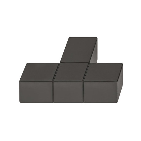 Hafele 106.70.0 T-Knob Cube Aluminum M4 46X14MM