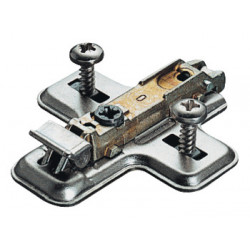 Hafele Cruciform Mounting Plate, for Screw fixing with pre-mounted Screws
