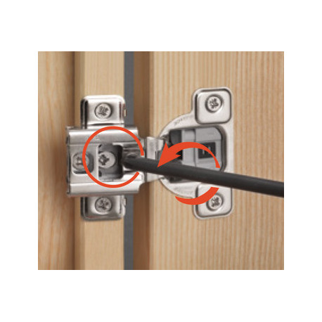 Hafele 343.61. Concealed Hinge, Salice Excenthree 3-Cam, 106D 1" Overlay