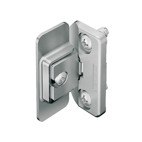 Hafele 344.89.090 Glass Door Hinge, Aximat, 195D Opening Angle, Glass to Wood, Inset