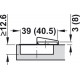 Hafele 348.31. Concealed Hinge, Grass Tiomos, 110D Half Overlay/Twin Mounting