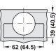 Hafele 348.34. Concealed Hinge, Grass Tiomos, 94 Inset Mounting