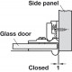 Hafele 361.68.300 Glass Door Hinge, Inset mounting