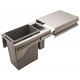 Hafele 502.74. Waste Bin Pull-Out, Hailo US Cargo 18 with Soft Close