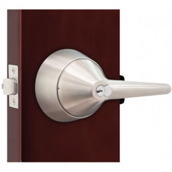 Cal-Royal LRC Heavy Duty Cylindrical Lockset With Ligature Resitant Lever, Finish-Satin Stainless Steel