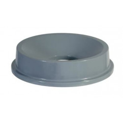 Rubbermaid Commercial Products FG354300GRAY Funnel Top Lid For 32 Gallon Brute containers, Gray