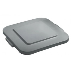 Rubbermaid Commercial Products FG353900GRAY Brute 40 GAL Square Container Lids, Gray (FITS FG353600)