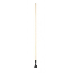 Rubbermaid Commercial Products FGM116000000 60" Snap On Wood Dust Mop Handle, Natural
