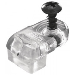 Hafele 291.03. Glass Retainer Clip Clear (Pack Of 50)