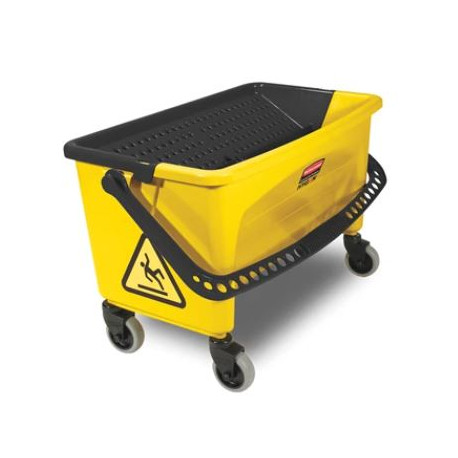 Rubbermaid Commercial Products FGQ90088YEL Hygen Down-Press Wringer Bucket, Yellow