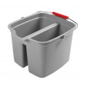 Rubbermaid Commercial Products FG26 Double Pail Plastic Bucket, Gray