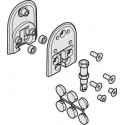 Hafele 404.95.916 Lower Guide Set, Spring Loaded for One Glass Door