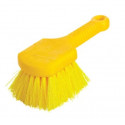 Rubbermaid Commercial Products FG9B Utility Brush, Plastic Handle, Synthetic Fill, Yellow
