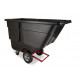 Rubbermaid Commercial Products FG13 Rotomolded Tilt Truck, Utility Duty, Black