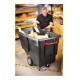 Rubbermaid Commercial Products FG13 Rotomolded Tilt Truck, Utility Duty, Black