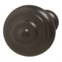 Hafele 125.08.103 Knob Hampton Steel Dark Oil Rubbed Bronze 8-32 35MM