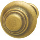 Hafele 125.16.101 Knob Rustico Brass Antique 11BR35 M4 25MM