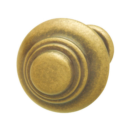 Hafele 125.16.101 Knob Rustico Brass Antique 11BR35 M4 25MM