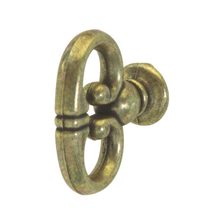 Hafele 125.79.100 Key Handle Zinc Antique Bronzed 8/32 31X13