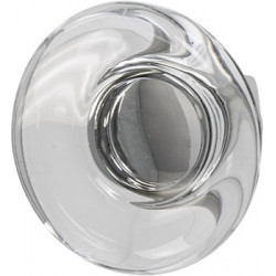 Hafele 133 Knob Aluminum/Crystal 8-32 44MM