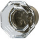 Hafele 133.50. Knob Traditional Clear Glass/Zinc 8-32 33MM