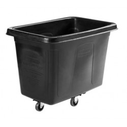 Rubbermaid Commercial Products 186753 Executive Series Cube Truck With Quiet Casters, Black