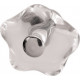 Hafele 135.75. Knob Brass Polished Chrome/Crystal M4 33MM