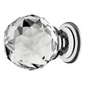Hafele 139.60.422 Astral Knob Zinc Crystal Clear M4 30MM