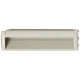 Hafele 151.86.021 Flush Handle Aluminium Stainless Steel Color 143 X 49MM