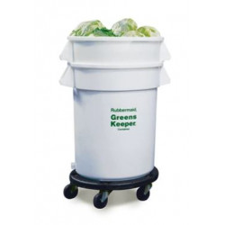 Rubbermaid Commercial Products FG26 Brute Greenskeeper Containers With Lid and Dolly