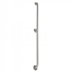 Ponte Giulio G55JAS1 Stainless Steel Extra Long Vertical Grab Bar, Satin Finish