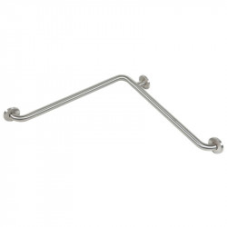 Ponte Giulio G55JBS0 Stainless Steel Corner Grab Bar, Satin Finish