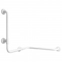 Ponte Giulio G25JBS06 Contractor Anti-microbial Vinyl Coated Corner Grab Bar with Vertical Support