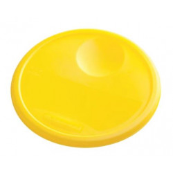 Rubbermaid Commercial Products FG573000YEL Round Storage Containers Lid, 12 QT, Yellow